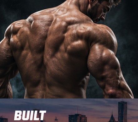 Muscular athlete training in a gym